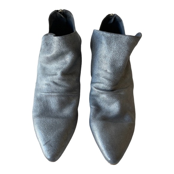 Officine Creative metallic blue leather bootie shoe 37 - Picture 5 of 6